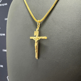 Solid Gold Jesus Cross Pendant