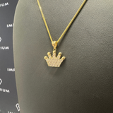 Solid Gold Crown Pendant