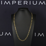 Solid Gold Figaro Chain - 5mm