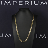 Solid Gold Italian Curb Link Chain - 6mm