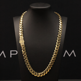 Solid Gold Cuban Link Chain - 11mm