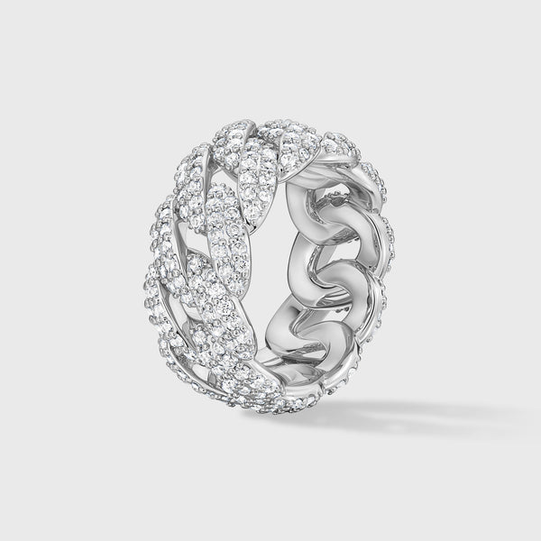 Iced Cuban Ring (Silver)