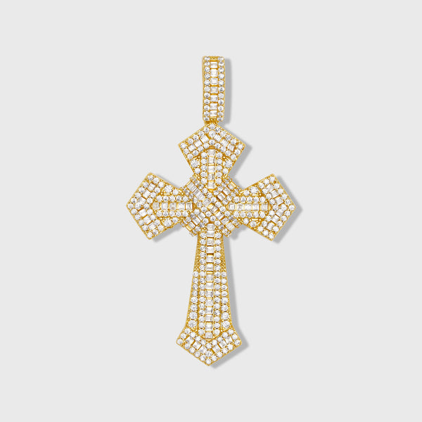 Arrow Cross Pendant (Gold)