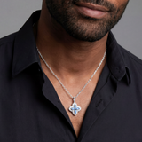 Blue Clover Icon Pendant