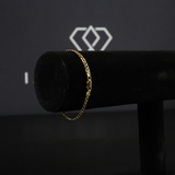 Solid Gold Italian Curb Link Bracelet - 3mm