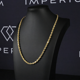 Solid Gold Rope Chain - 5mm