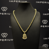 Solid Gold Jesus Pendant