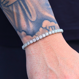Micro Clustered Tennis Bracelet (Silver) - 5mm