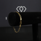 Solid Gold Italian Curb Link Bracelet - 6mm