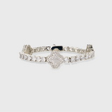 Clover Tennis Bracelet (Silver) - 4mm