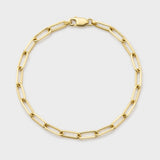 Paperclip Bracelet (Gold) - 3mm