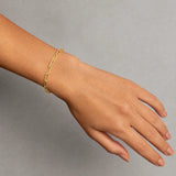 Women's Paperclip Bracelet (Gold) - 3mm