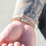 Iced Cuban Bracelet (Gold) - 10mm