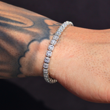 Micro Clustered Tennis Bracelet (Silver) - 5mm