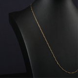 Solid Gold Figaro Chain - 1.5mm