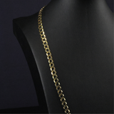 Solid Gold Italian Curb Link Chain - 6mm