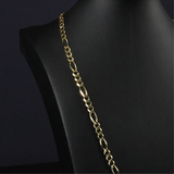 Solid Gold Figaro Chain - 5mm
