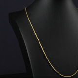 Solid Gold Rope Chain - 1.5mm