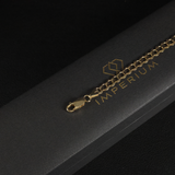 Solid Gold Italian Curb Link Bracelet - 6mm