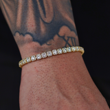 Micro Clustered Tennis Bracelet (Gold) - 5mm