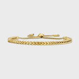 Women's Franco Chain + Bracelet (Gold) - 3mm
