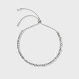 Women's Cuban + Franco Bracelet Stack (Silver)