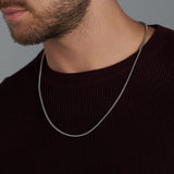 Round Box Chain (Silver) - 3mm