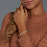 Women's Tennis Chain + Bracelet (Silver) - 3mm