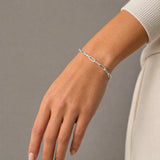 Women's Paperclip Bracelet (Silver) - 3mm
