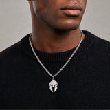Spartan Helmet Pendant (Silver)