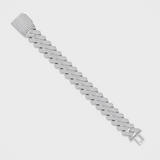 Iced Prong Cuban Bracelet (Silver) - 20mm