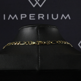 Solid Gold Figaro Chain - 5mm