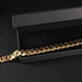 Solid Gold Miami Cuban Link Bracelet - 12mm