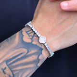 Clover Tennis Bracelet (Silver) - 4mm
