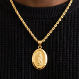 Virgin Mary Pendant (Gold)
