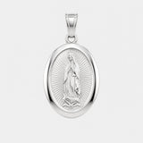 Virgin Mary Pendant (Silver)