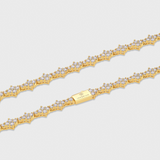 Women's Honeycomb Tennis Chain (Gold) - 6.5mm