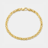 Women's Byzantine Bracelet (Gold) - 6mm