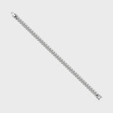 Women's Cuban + Franco Bracelet Stack (Silver)