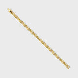 Women's Cuban + Franco Bracelet Stack (Gold)
