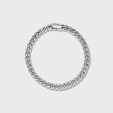 Cuban Link Chain + Bracelet (Silver) - 5mm