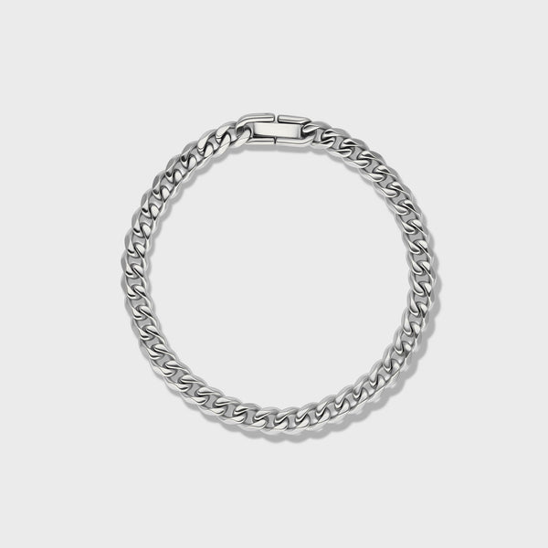 Women's Cuban Link Bracelet (Silver) - 5mm