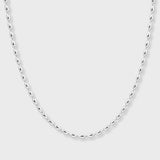 Oval Bead Chain (Silver) - 2.5mm