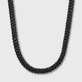 Iced Cuban Chain (Black) - 10mm