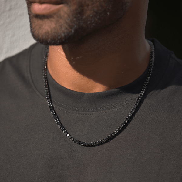 Tennis Chain (Black) - 4mm