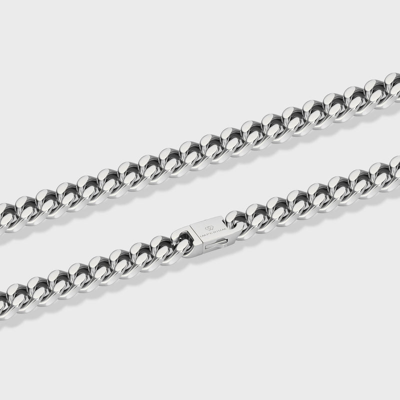 Cuban Link Chain (Silver) - 12mm