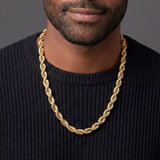 Rope Chain (Gold) - 8mm