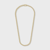 Women's Iced Cuban Chain (Gold) - 8mm