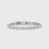 Micro Clustered Tennis Bracelet (Silver) - 5mm