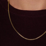 Micro Cuban Link Chain (Gold)